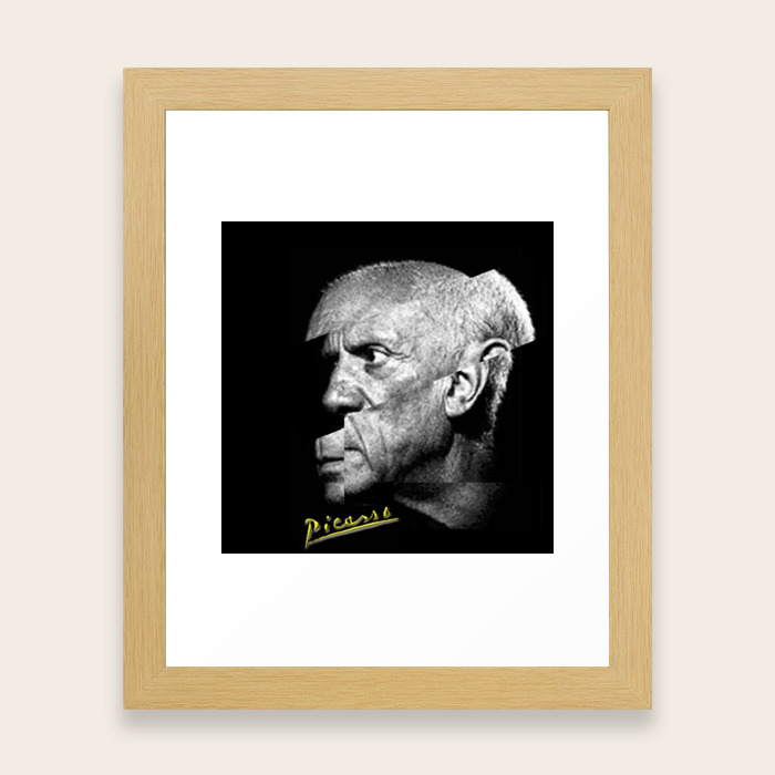 Pablo Picasso Cubism Collage Framed Art Print By Tr0pikal Society6