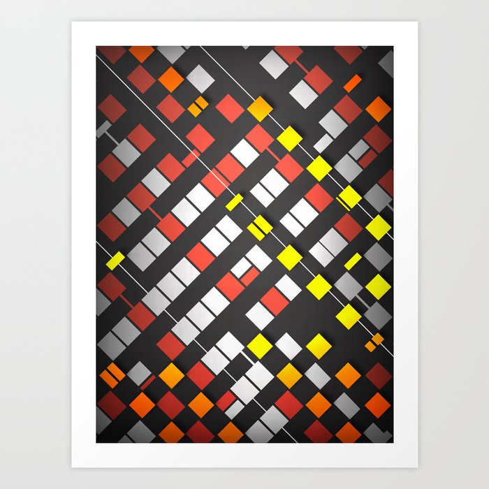 Breakout Pattern Art Print