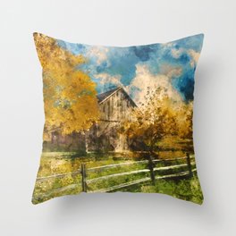 Into the Fields Throw Pillow