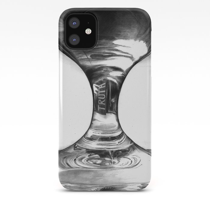 In Vino Veritas Realistic Graphite Pencil Drawing Iphone Case By