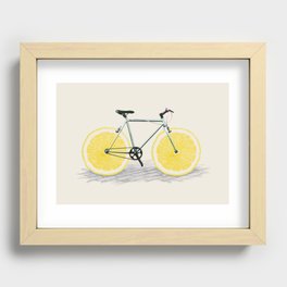 Lemon Bicycle Recessed Framed Print