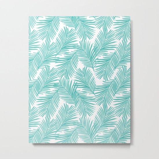 Palm tropical indoor house plants nature botanical vacation island summer surfing beach hipster Metal Print