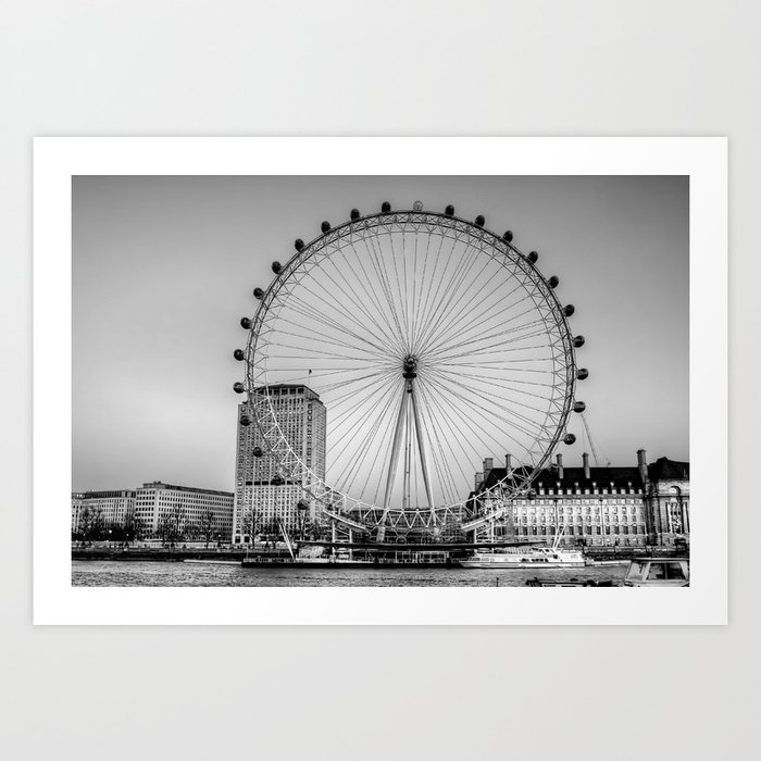 London Eye, London Art Print