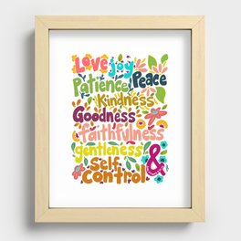 Fruits of the Spirit Wall Art Recessed Framed Print