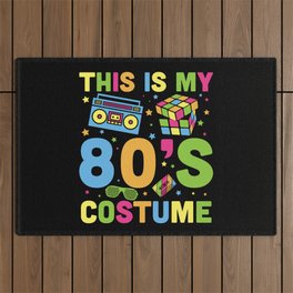 This Is My 80s Costume Retro Outdoor Rug