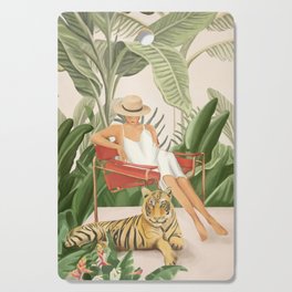 The Lady and the Tiger II Cutting Board