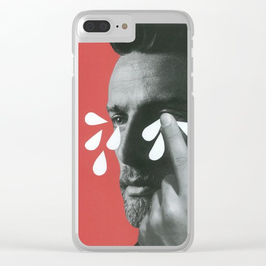 Big boys cry Clear iPhone Case