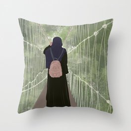 Chilling in Hijab Throw Pillow