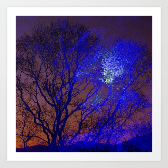 Amazing blue Art Print