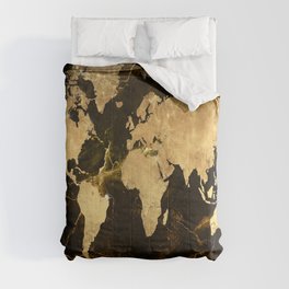 world map marble 5 Comforter