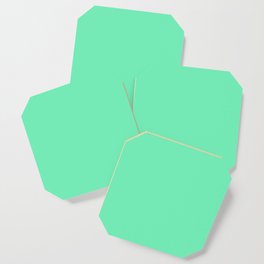 SEAFOAM GREEN color. Solid color Celadon  Coaster