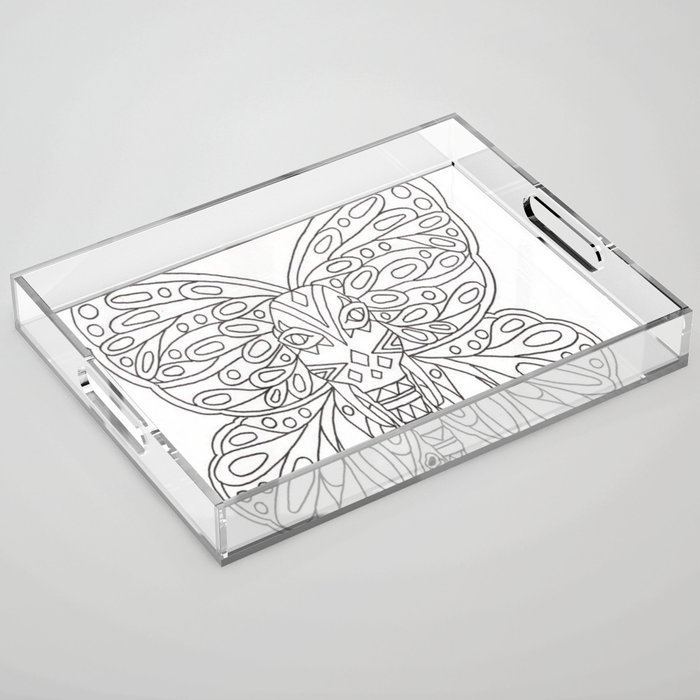 Mariposa/Elefante Acrylic Tray