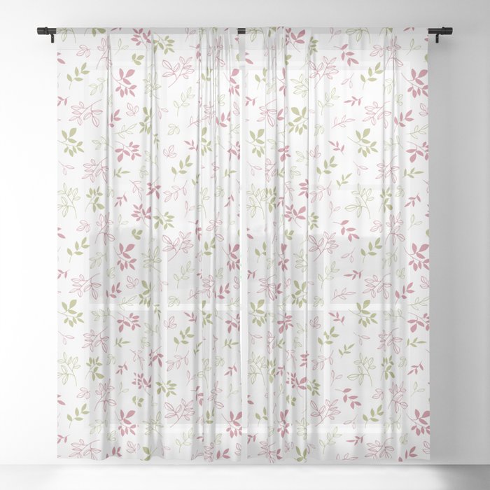 Floral Sheer Curtain