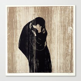 Edvard Munch Kiss Canvas Print