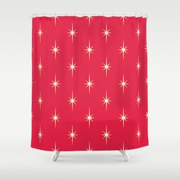 Vintage Christmas hand drawn illustration pattern 96 Shower Curtain
