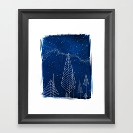 Celestial Trees Framed Art Print