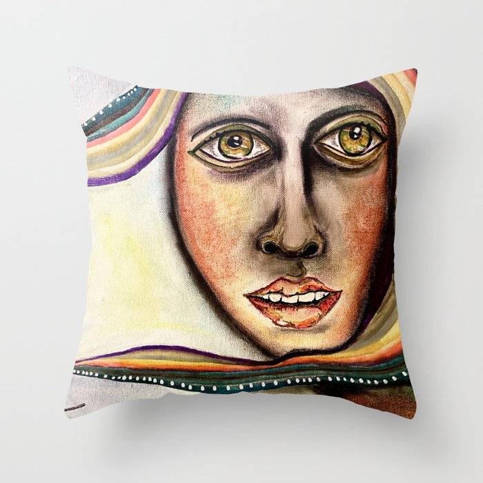 A day in July Throw Pillow