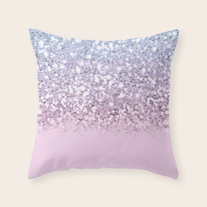 pink glitter pillow