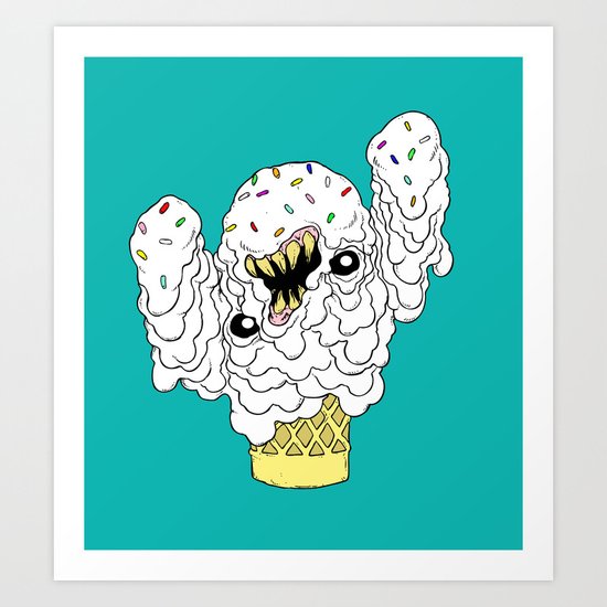 The Ice Cream Man Art Print