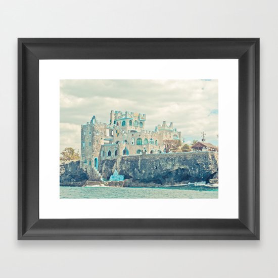 blue coral castle Framed Art Print
