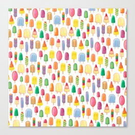 Ice Lolly, Popsicle, Ice Cream, Print.  Canvas Print