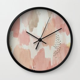 Watercolor pastels Wall Clock