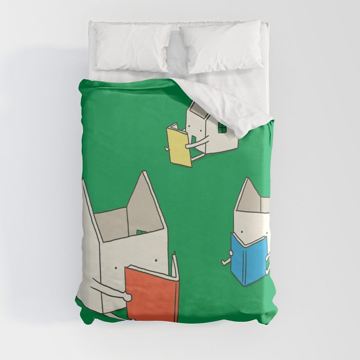 Every house has it's own story Duvet Cover