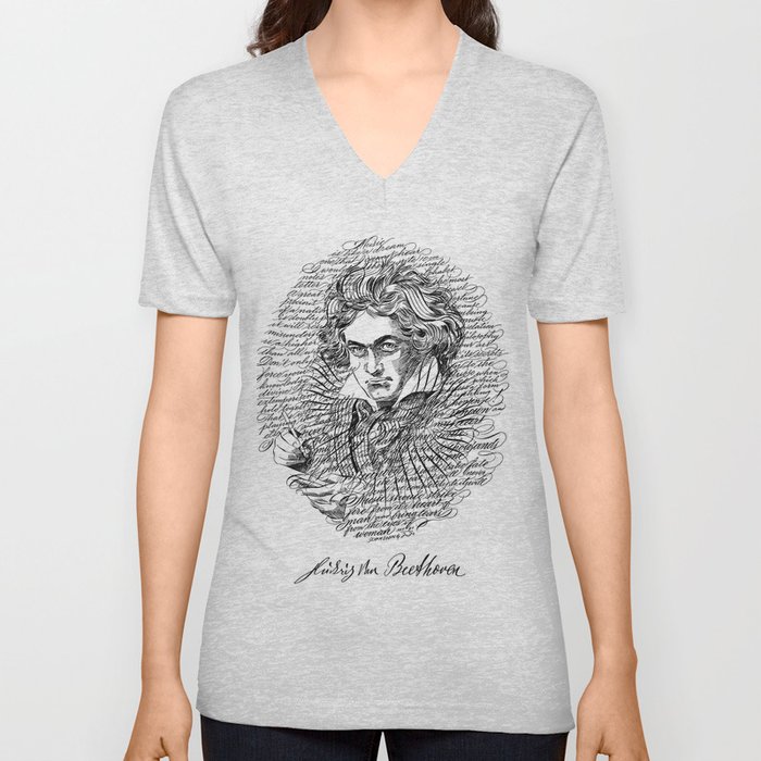 Ludwig Van Beethoven V Neck T Shirt