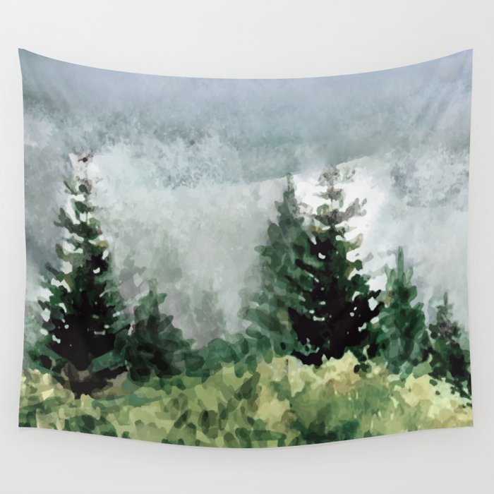Pine Trees 2 Wall Tapestry
