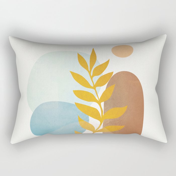 Soft Abstract Shapes 04 Rectangular Pillow