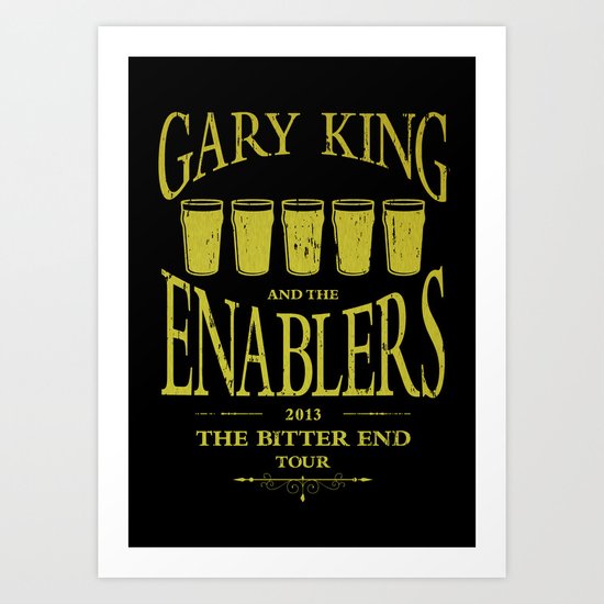 Gary King and the Enablers Art Print
