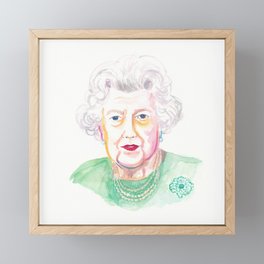 Queen Elizabeth Framed Mini Art Print