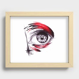 Trash Polka Eye Recessed Framed Print