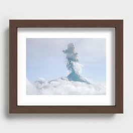 Fuego in the Clouds (Acatenango, Guatemala) Recessed Framed Print