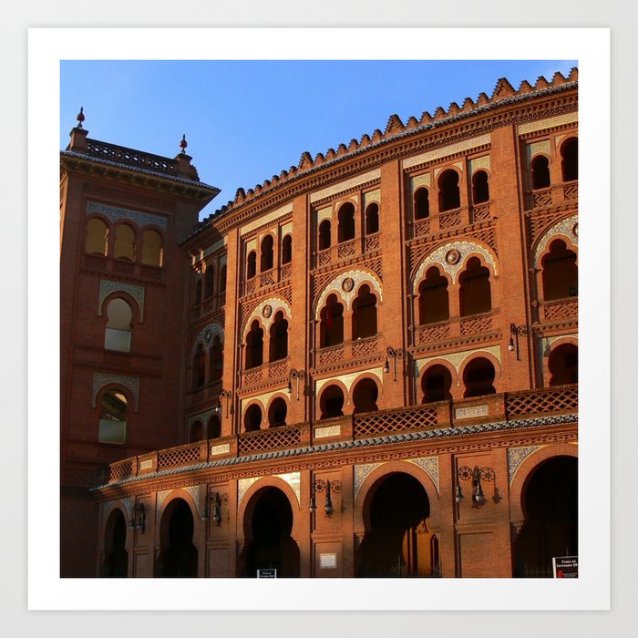 Spain Photography - Famous Bullring In The City Of Madrid Art Print