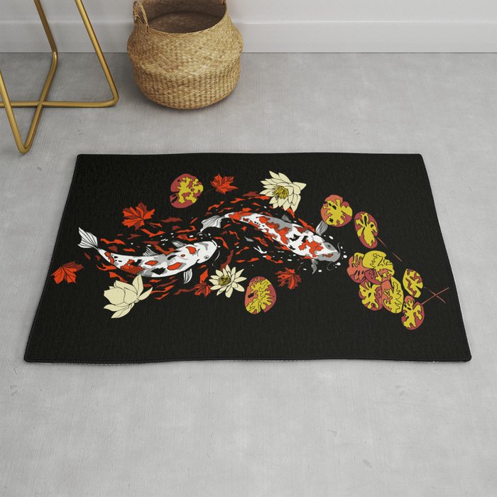 FALLING FISHES Rug