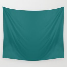 Medium Teal Solid Color Pantone Bayou 18-5121 TCX Shades of Blue-green Hues Wall Tapestry