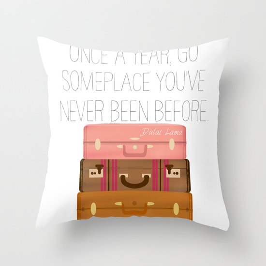 Travel Throw Pillow