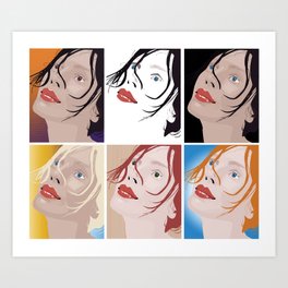 The Faces Art Print