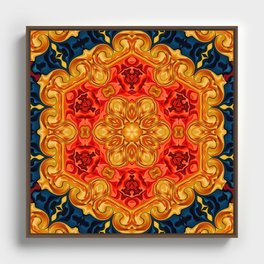 High Culture Mandala Framed Canvas