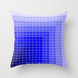 Blue Squares Throw Pillow