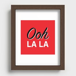Ooh La La Recessed Framed Print