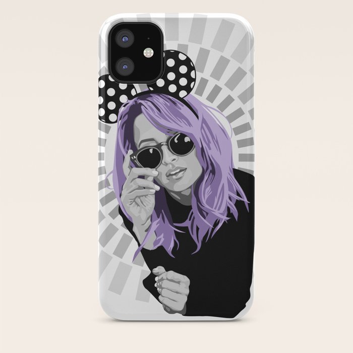Nicole Richie Purple Hair Iphone Case By Monstermalcolm Society6