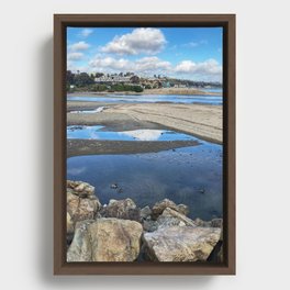 Rivermouth Doheny State Beach Framed Canvas