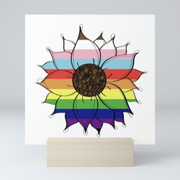sunflower pride Mini Art Print