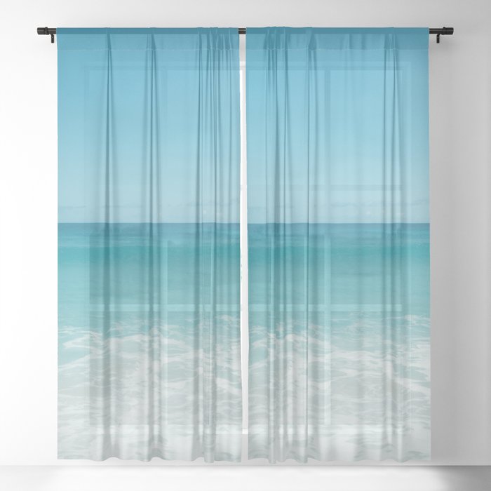 Hawaiian Water XI Sheer Curtain