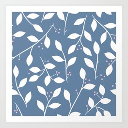 White Branches Art Print