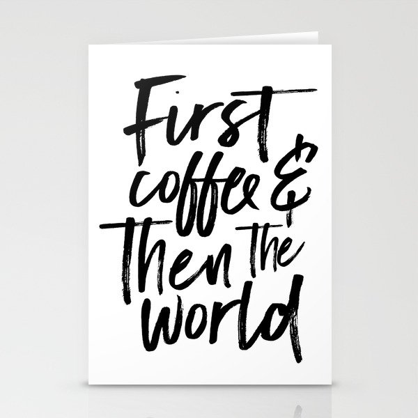But First Coffee Kitchen Wall Art Coffee Sign Inspirational Quote