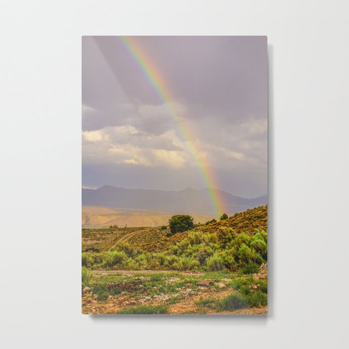 Desert Rainbow Metal Print