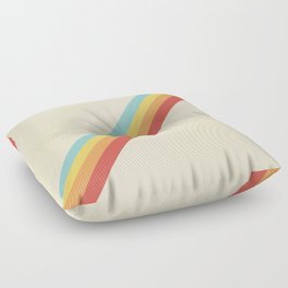 Rainbow Stripe Floor Pillow